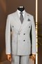 Exclusive Men's Double-Breasted Suit Slimfit –Slimfit, Please Choose 1 Size Larger.
