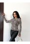 Women's Leopard Print Body with Finger Detail - 4
