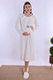 Cotton Maternity Nightgown with Breastfeeding Feature Effortt - Blue - 2