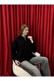 Oversized Cut Hair Knit Zippered Sweater - 4