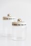Set of 2 Cream Vacuum Lid Motto Glass Jars (320Ml+450Ml) - 4