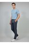 Men's Smoked Slim Fit Flexible Fabric Trousers Casual Stylish - 3