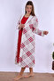 Cotton Fabric Maternity and Postpartum Set with Breastfeeding Features, 4 Pieces Effortt - Cherry - 7