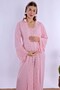 Breastfeeding Featured Cotton Maternity Set 4 Pieces Effortt - Pink - 7