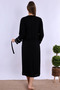 Maternity Maternity Nightgown Set with Effortt Black Dressing Gowns - 3