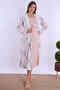 Effortt Powder 100% Cotton Maternity Nightgown Set - 3