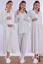 Breastfeeding Featured Cotton Maternity Set 4 Pieces Effortt - Ecru