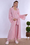 Effortt Pink Dressing Gown Maternity Pajama Set