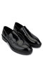 Men's Genuine Leather Black Opening Loafer Shoes - 2
