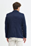 Belarus Men's Dark Navy Blue Polyviscon Fabric Sports Slim Fit Blazer Jacket - 8