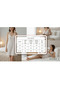 Women's White Floral Print Cotton Spaghetti Strap Nightdress Dress - 8
