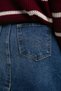 Normal Bel Blue Women's Straight Short Skirt 261 Lcf 126001 Lami 1 Denim - 4