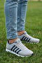 Men's Gray Navy Blue Daily Lace-Up Sneaker Casual Comfortable Soft Soled Comfortable Stylish Sports Shoes - 6