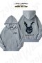 Unisex Donnie Darko V2 Printed Oversized Back Printed Zip Hooded Cardigan