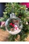 Christmas Tree Ornament 1 Piece Transparent Snowman Topper 10cm Terrarium Ornament Hpy26059 - 8
