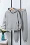 3 Thread Thick Winter Sh Fleece-Lined Plain Unprinted 6-Piece Boys' Tracksuit Set - 3