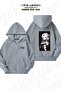Unisex Albedo Game Genshin Impact Printed Oversized Back Printed Zippered Hooded Cardigan