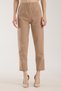 Suede Pants - Pencil Suede Pants with Pockets Model - 4