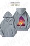 Unisex Bojack Horseman V3 Printed Oversized Back Printed Zip Hooded Cardigan