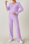 Unisex Black Textured Interlock Fabric Tracksuit Set – Comfortable Home and Casual Wear