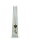 Green Stone Flower Necklace - Gold Color Steel - 4