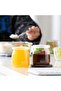 200ml Yogurt Pudding Glass Jars with Plastic Lids (6) - 6