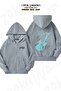 Unisex Electric Guitar V5 Printed Oversized Back Printed Zippered Hooded Cardigan