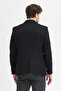 Max Hasır Men's Black Patterned Polyviscose Fabric Slim Fit Sports Blazer Jacket - 8