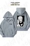 Unisex Jujutsu Kaisen Sukuna Ryomen Character Printed Oversized Back Printed Zippered Hooded Cardigan