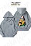 Unisex Demon Slayer X1 Printed Oversized Back Printed Zippered Hooded Cardigan