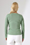 Women's Collar Detail Long Sleeve Knitwear Blouse - 8