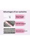 240PCS False Eyelashes, Lash Extension Kit,Eyelash Clusters With Lash Bond And Seal Lash Remover - 7
