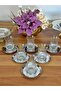 ECHO Silver Metal Platter Silver Genuine Gold Leaf 6-Person Tea Set Tea Set - 4
