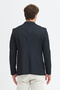 Ranti Men's Navy Blue Italian Striped Polyviscose Fabric S Slim Fit Sports Blazer Jacket - 8