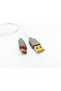 L-RONPIN Data and Charging Cable, Type-C, Canvas Cable, White - 5