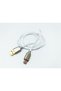 L-RONPIN Data and Charging Cable, Type-C, Canvas Cable, White - 4