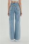 Çnr Miya Women's High Waist Women's Palazzo Jeans Trousers, Stretch Fabric Loose Jeans New - 4