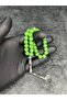 Green Glass Beads Natural Stone Misinali Prayer Beads - 2