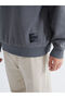 Xside Anthracite Fleece Men's Thick Sweatshirt - 3