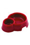 Mon Ami Double Plastic Pet Bowl (MIX)