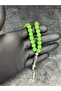 Green Glass Beads Natural Stone Misinali Prayer Beads - 3