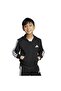 3 Stripes Fleece Children's Black Hooded Jacket - 2