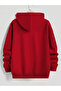 Men's Minimalist Wave Printed Hooded Sweatshirt - 2
