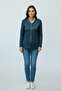 Women's Front Closed Button Detail Stone-Embellished Narcissus Seasonal Bluse - 3