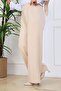 Dabıl Trousers with Stitching Detail on the Front Beige - 4