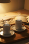 Pure Series 2-Piece Porcelain Coffee Cup Set 100 ml – White - 6