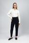 Women's High-Waisted Stretchy/ Stretch Fabric Fabric Carrot Cut Pencil Pants Black