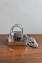Crocodile Pattern Mini Crossbody Hand and Shoulder Bag - Silver