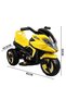 - Kids Ride On Electric Bike Toy With Light - Yellow - 4