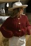 Women's Metal Buttoned Thick Knitted Long Sleeve Knitwear Cardigan - 3